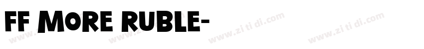 FF More Ruble字体转换